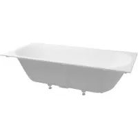 Balmani Rallanta tweepersoons inbouwbad 180 x 82 cm Solid Surface mat wit