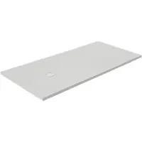 Luca Varess Classy douchebak 160 x 80 cm composietmarmer mat wit rock structuur
