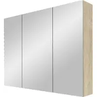 Linie Montro spiegelkast 100 x 75 cm natuur eik