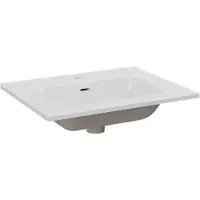 Balmani Nostra enkele wastafel porselein Glanzend Wit 60 x 46 cm