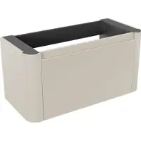 Storke Soft zwevende wastafelonderkast 100 x 46 cm Sand mat 2 lades