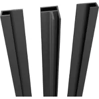 Linie set hoekprofiel + zijprofielen voor douchewandbekleding 260 cm PVC Montana Mist