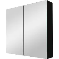 Linie Montro spiegelkast 80 x 75 cm Mat Zwart