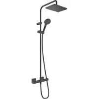 Hansgrohe Regendouche set Vernis Shape Showerpipe 230 1 Jet met Douchethermostaat Mat Zwart
