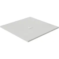 Luca Varess Classy douchebak 90 x 90 cm ultralicht composiet mat wit rock structuur