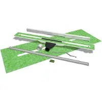 Mydrain douchegoot 80cm geborsteld inox