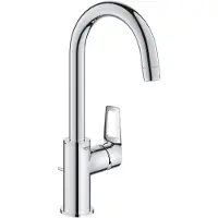 GROHE BauLoop L-size verhoogde wastafelkraan chroom