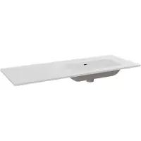 Balmani Nostra asymmetrisch rechtse wastafel porselein mat wit 120 x 46 cm