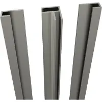 Linie set hoekprofiel + zijprofielen voor douchewandbekleding 260 cm PVC Oregon