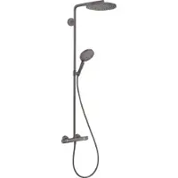 Hansgrohe Doucheset raindance select s 240 1jet powderrain met thermostaat geborsteld zwart chroom