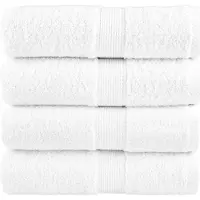 vidaXL Gastendoekjes SOLUND 4 st 600 g/m² 30x50 cm wit