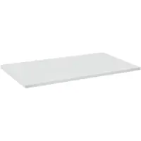 Linie Lado enkel wastafelblad mat wit composiet marmer 80 x 46 cm