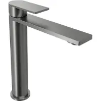 Blaufoss Fenix verhoogde wastafelkraan Brushed GunMetal