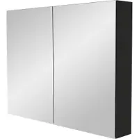 Storke Reflecta spiegelkast 100 x 75 cm Mat Zwart
