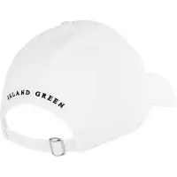 Island Green Dames/Dames Diamante Logo Baseball Cap (Wit)