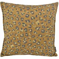 Gek op kussens! Jacquard leopard gold / brown | 45 x 45 cm | kussenhoes | polyester