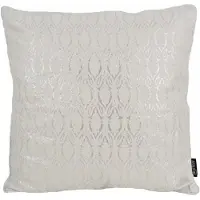 Gek op kussens! Oona white / silver | 45 x 45 cm | kussenhoes | polyester