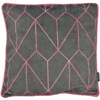 Gek op kussens! Velvet graphic pink | 45 x 45 cm | kussenhoes | velvet/polyester