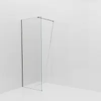 Balmani Modular inloopdouche: 80 x 200 cm, Helder glas, Brushed CoolMetal profielen