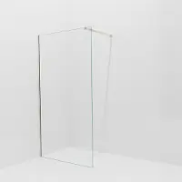 Balmani Modular inloopdouche: 110 x 200 cm, Helder glas met coating, Brushed Champagne Gold profielen