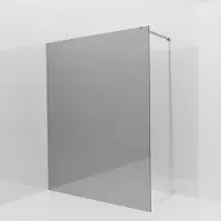 Balmani Modular inloopdouche: 160 x 200 cm, Reflex spiegelglas met coating, Brushed Inox profielen