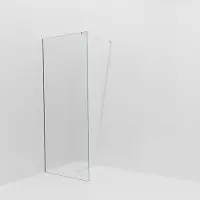 Balmani Modular inloopdouche: 90 x 200 cm, Helder glas, Hoogglans chroom profielen
