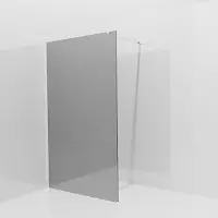 Balmani Modular inloopdouche: 120 x 200 cm, Reflex spiegelglas met coating, Hoogglans chroom profielen
