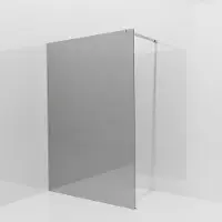 Balmani Modular inloopdouche: 140 x 200 cm, Reflex spiegelglas, Brushed CoolMetal profielen
