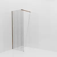 Balmani Modular inloopdouche: 80 x 200 cm, Mikado, Brushed Rosegold profielen