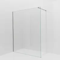 Balmani Modular inloopdouche: 160 x 200 cm, Helder glas met coating, Brushed CoolMetal profielen