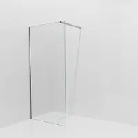 Balmani Modular inloopdouche: 100 x 200 cm, Helder glas, Brushed Inox profielen