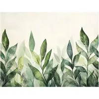 WALLARENA - Fotobehang - 350x250 cm - groene bladeren natuur vliesbehang slaapkamer woonkamer