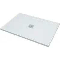 Linie Playa douchebak 120 x 80 cm composietmarmer Glanzend Wit