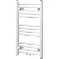 VIPERA Kanza enkele handdoekradiator 40 x 70 cm centrale verwarming Glanzend Wit zij- en middenaansluiting 322W