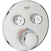 GROHE Grohtherm SmartControl Thermostatiche Douchekraan - Inbouw - Met omstelling - RVS (supersteel)