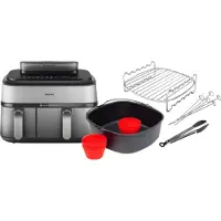Philips 5000 Series Dual Basket NA555/00 + Dubbellaagse kookset + Bakmeesterset