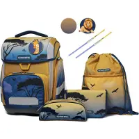 Schneiders Isabeau x Ergolite Schooltas set 6-delig beige