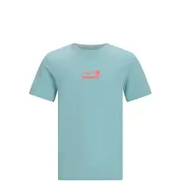TYGO & vito jersey T-shirt lichtblauw Jongens Katoen Ronde hals Printopdruk - maat 98-104
