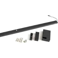 Emuca Uittrekbare Garderobestang Met Led Zwenkwiel Batterij En Bewegingssensor 858 Mm