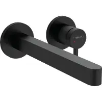 Hansgrohe Finoris inbouw wastafelkraan met 23cm uitloop zwart mat