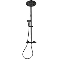 Cornat Noir Style Douchesysteem T.Kraan Zw - TECBE3422