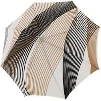 Doppler Paraplu 'Elegance Boheme' lichtbruin / donkerbruin / zwart / wit
