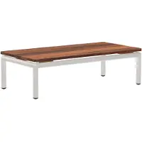 Houe Bijzettafel Buiten Level Side Table Thermo Ash Muted White 40 x 81 cm