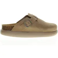 Scholl Klomp Women Fae Chunky Suede Q Dark Beige-Schoenmaat 36