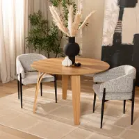 Bronx Eettafel Bowie rond naturel eiken Ø 120 cm