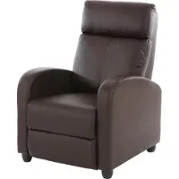 Mendler Televisiefotel Relaxfauteuil Ligfauteuil Denver, kunstleer ~ bruin