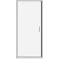 Luca Varess Vidor douche draaideur 90 x 190 cm helder glas glanzend chroom profiel