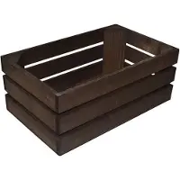 Bisetti Hout Vintage bakje Bruin 26x15.7xh10.5cm Berk