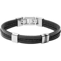 Fossil Armband zilvergrijs / zwart