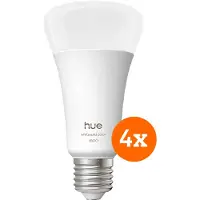 Philips Hue A67 White and Color 1600lm E27 4-Pack